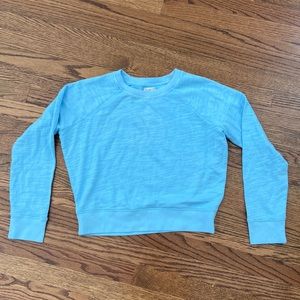 Brand New JCrew Vintage Cropped Sweatshirt XS Blue